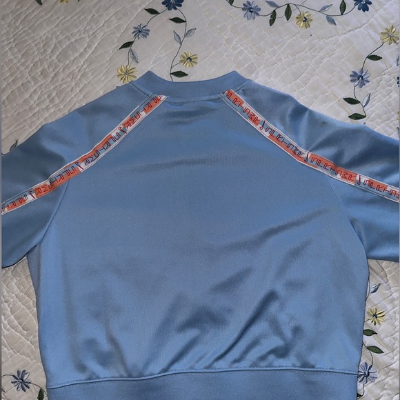 Nike Sportswear Women's Light Blue Full Zip Cropped Casual Jacket - Picture 4 of 6